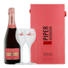 Piper Heidsieck Cuvee Brut Rose + 2 Glasses 75cl