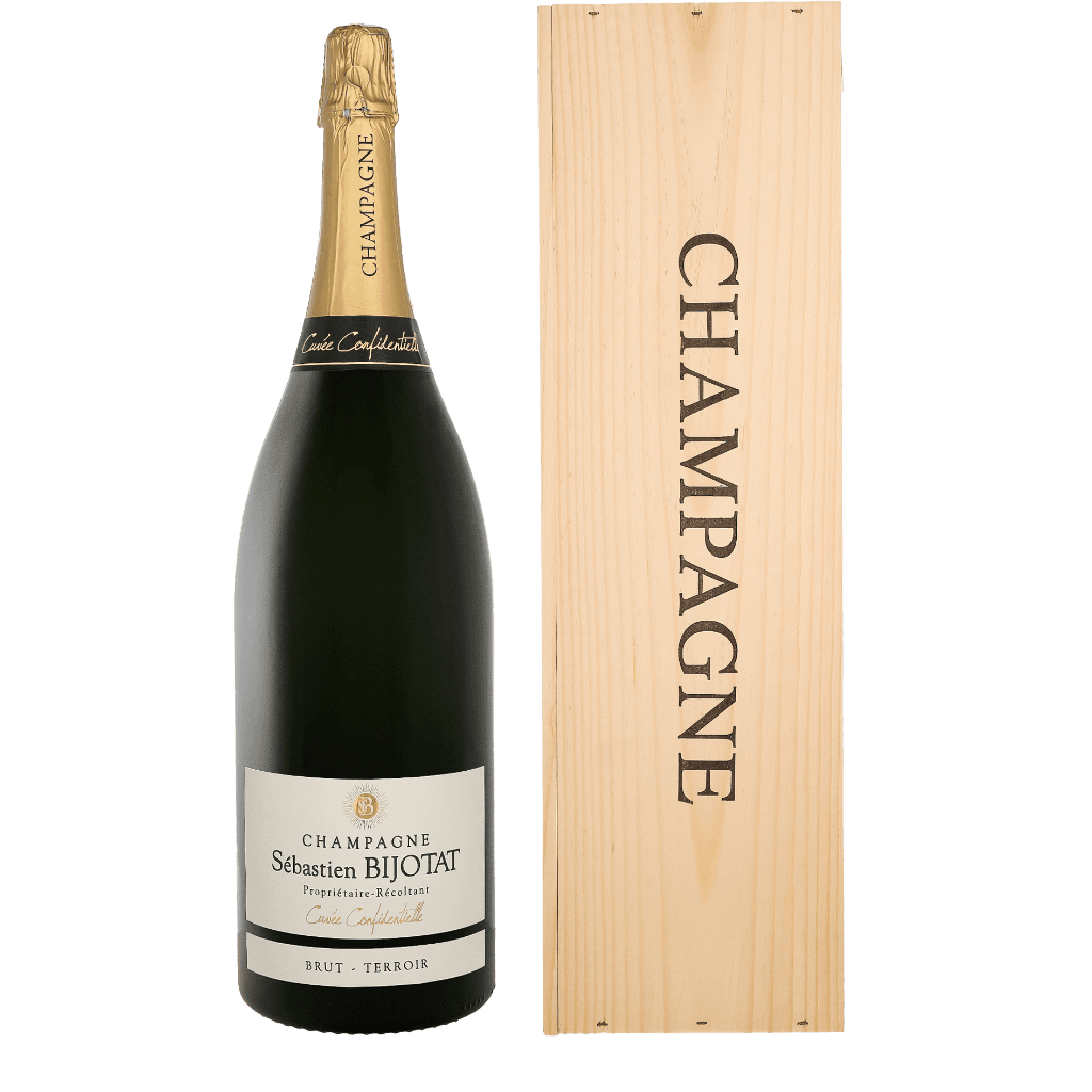 Bernard Bijotat Champagne Brut Terroir Jeroboam + houten kist 3 liter
