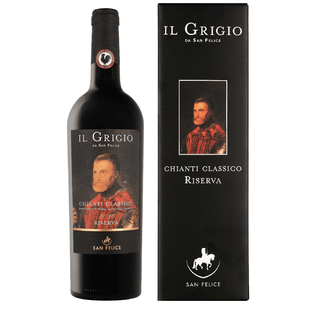San Felice Chianti Cl. Il Grigio Riserva Magnum + GB 1.50 liter